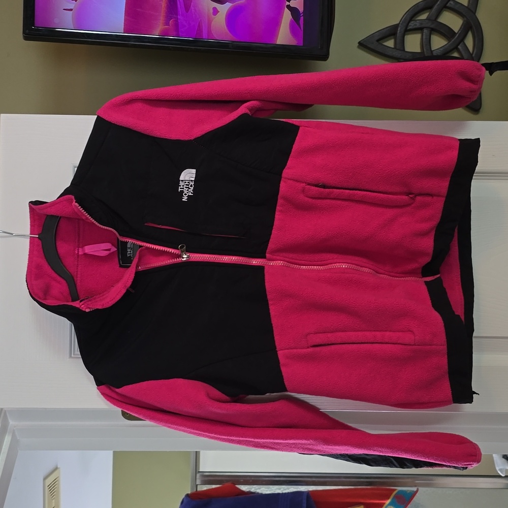 Women's hot pink North Face jacket